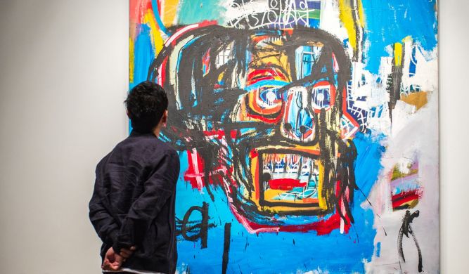 Basquiat's painting worth almost $111 milion on view at Brooklyn Museum