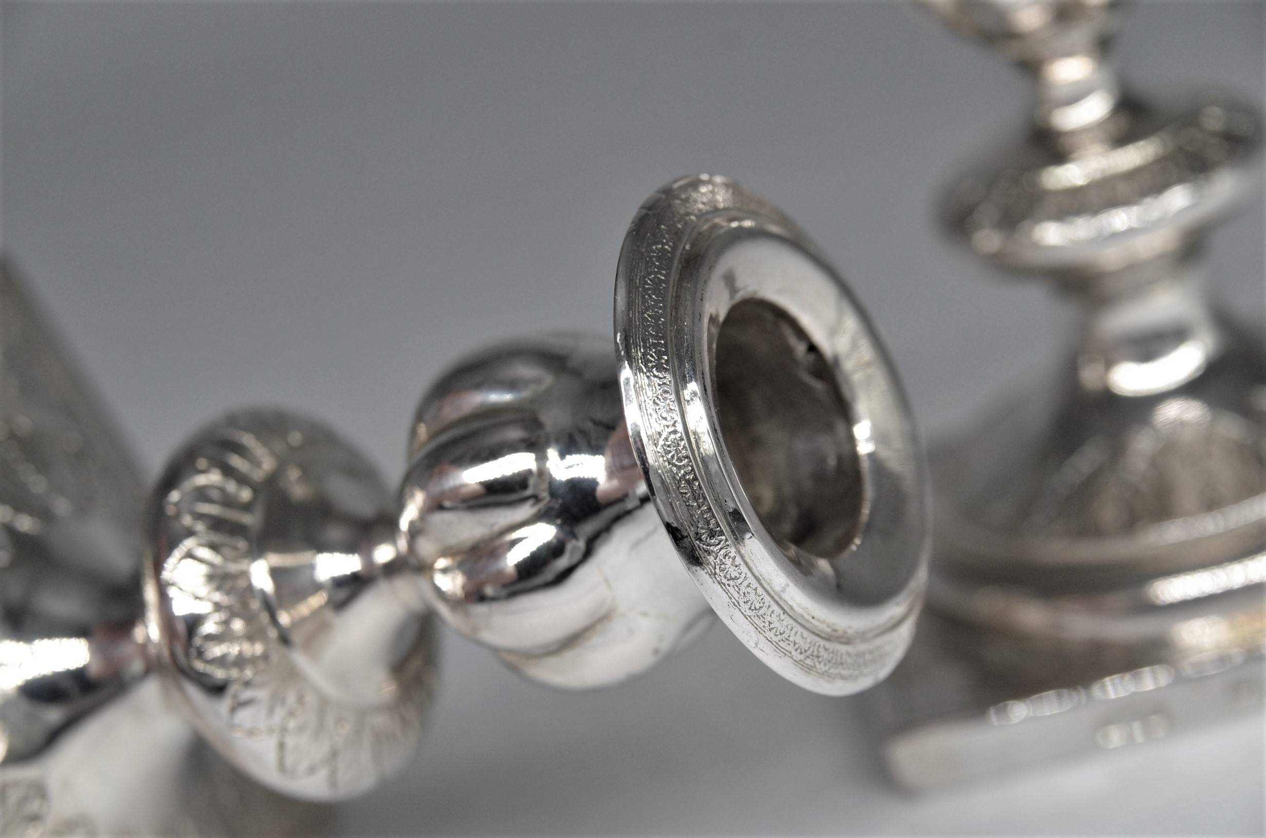 Pair of silver candlesticks 2
