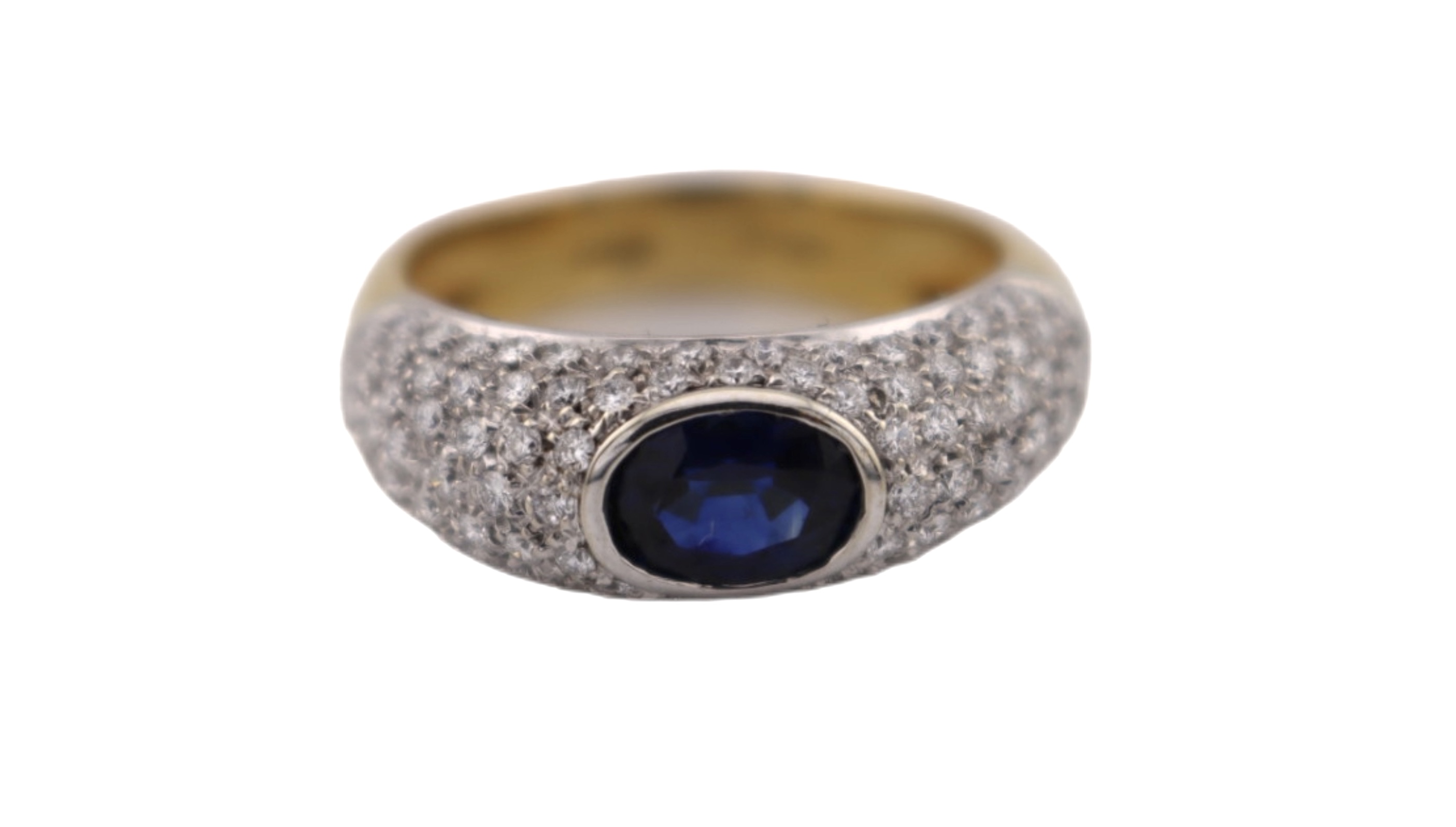 Sapphire and diamonds ring 1