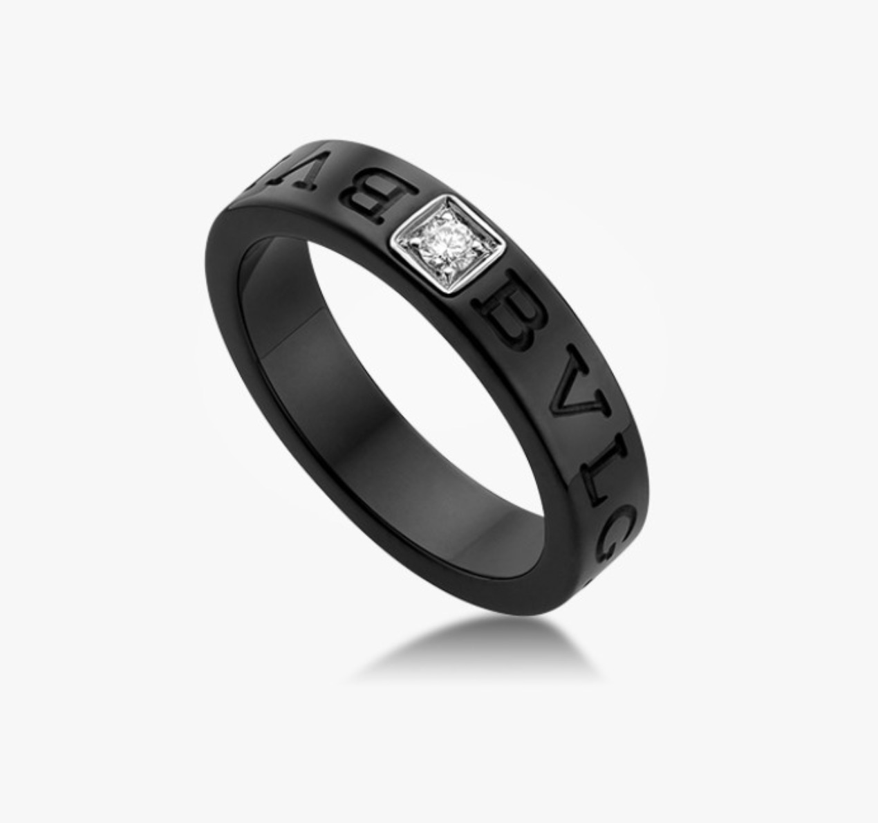 BVLGARI Double Logo diamond ring 1