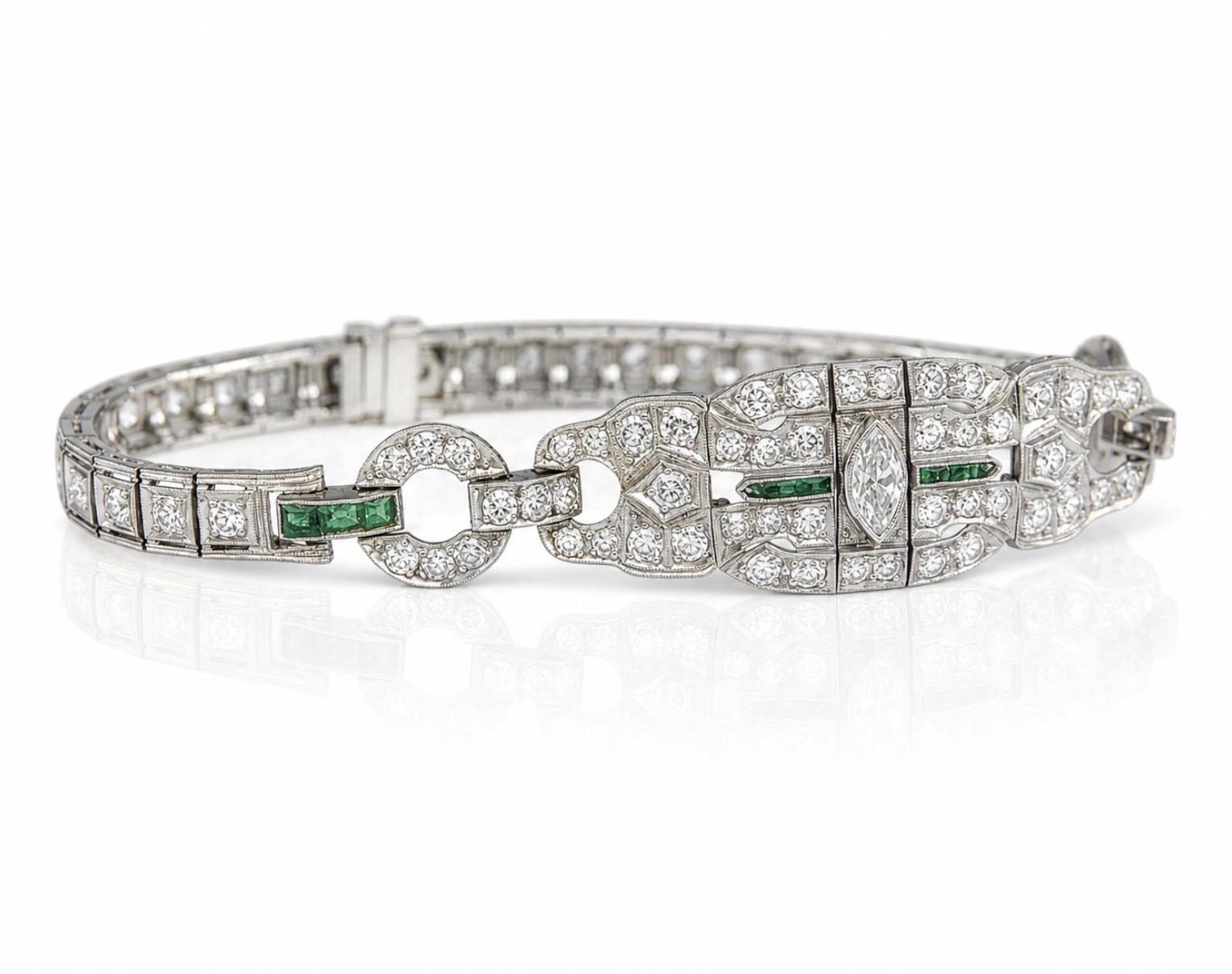 Diamentowa bransoleta w stylu Art Deco 0