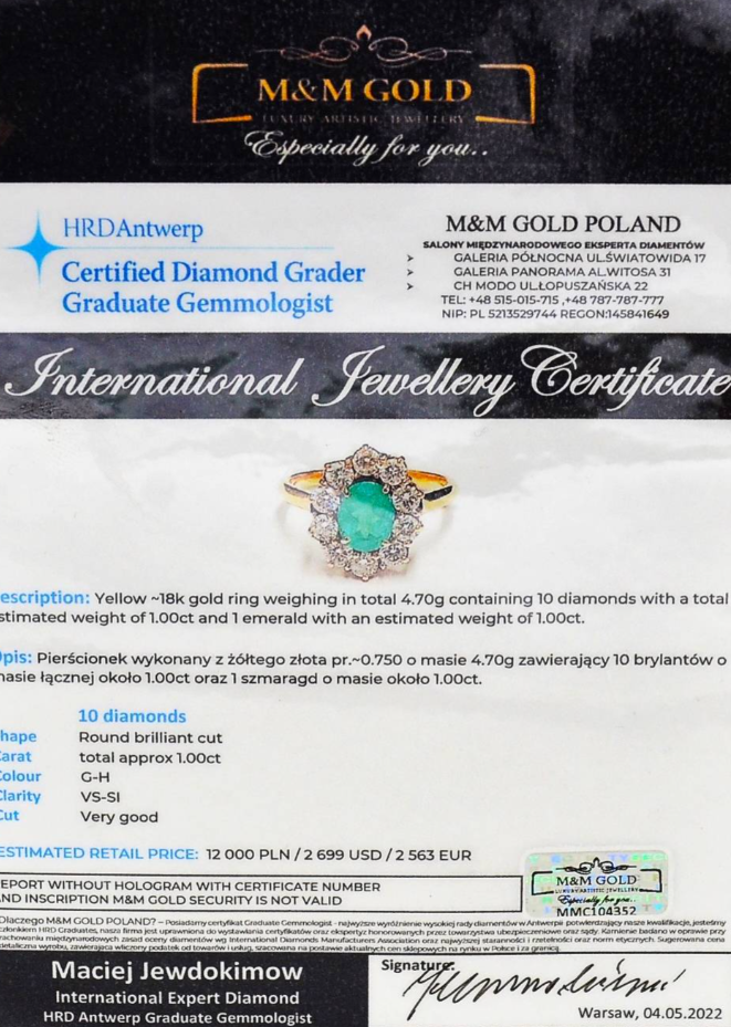 Ring with emerald 2