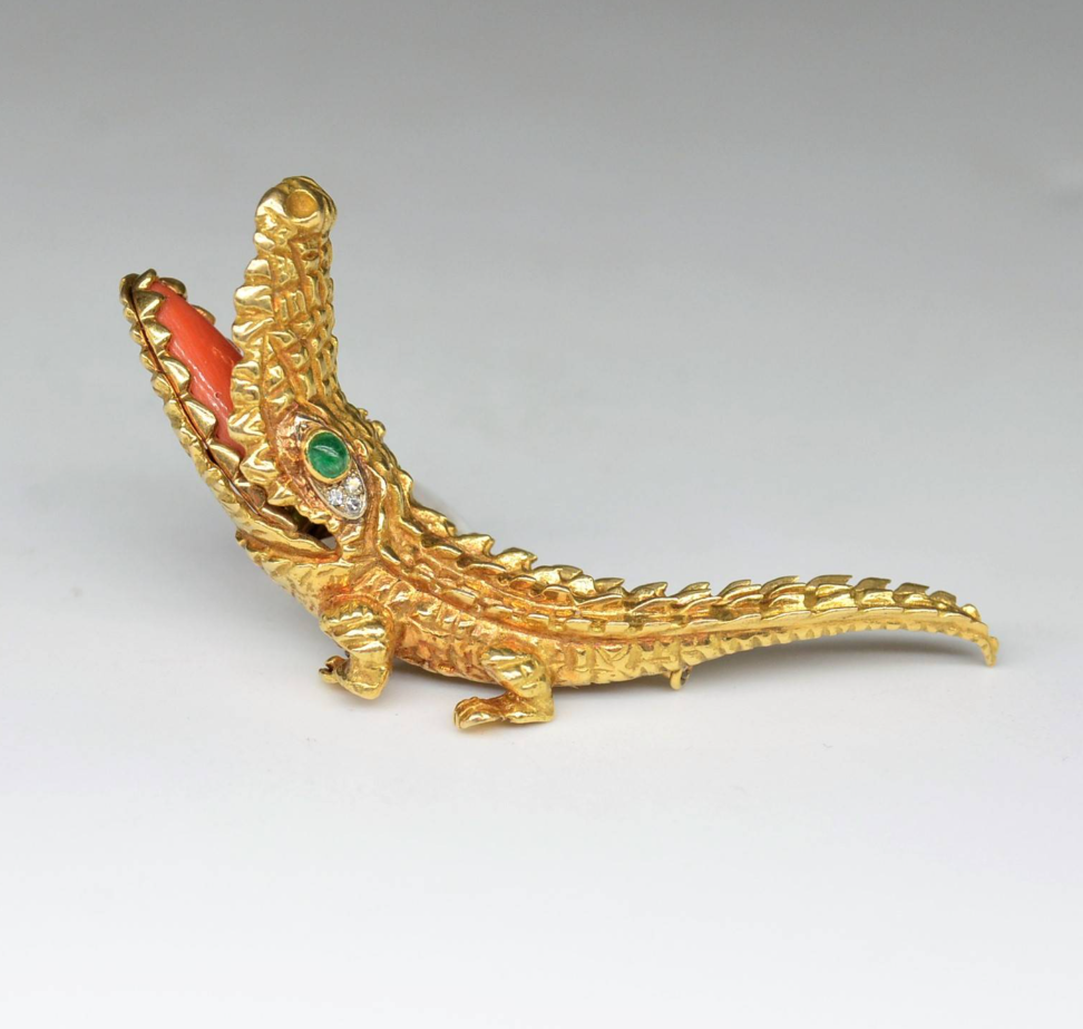 Crocodile brooch - Dior 4