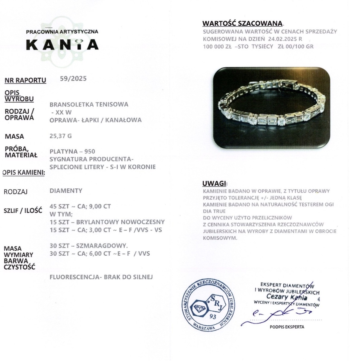 Bransoleta tenisowa 6
