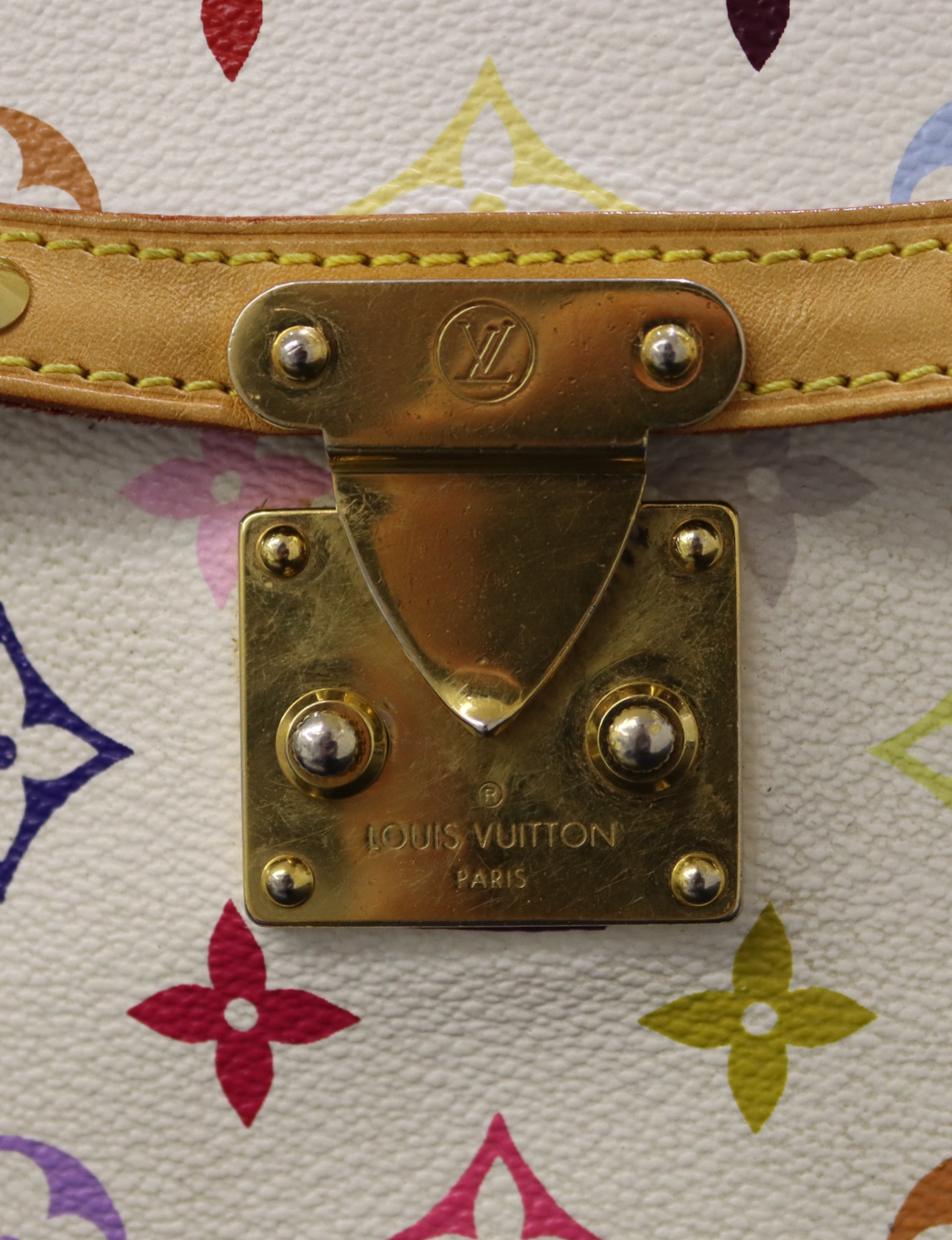 Louis Vuitton Sologne Handbag Monogram Multicolore White 4