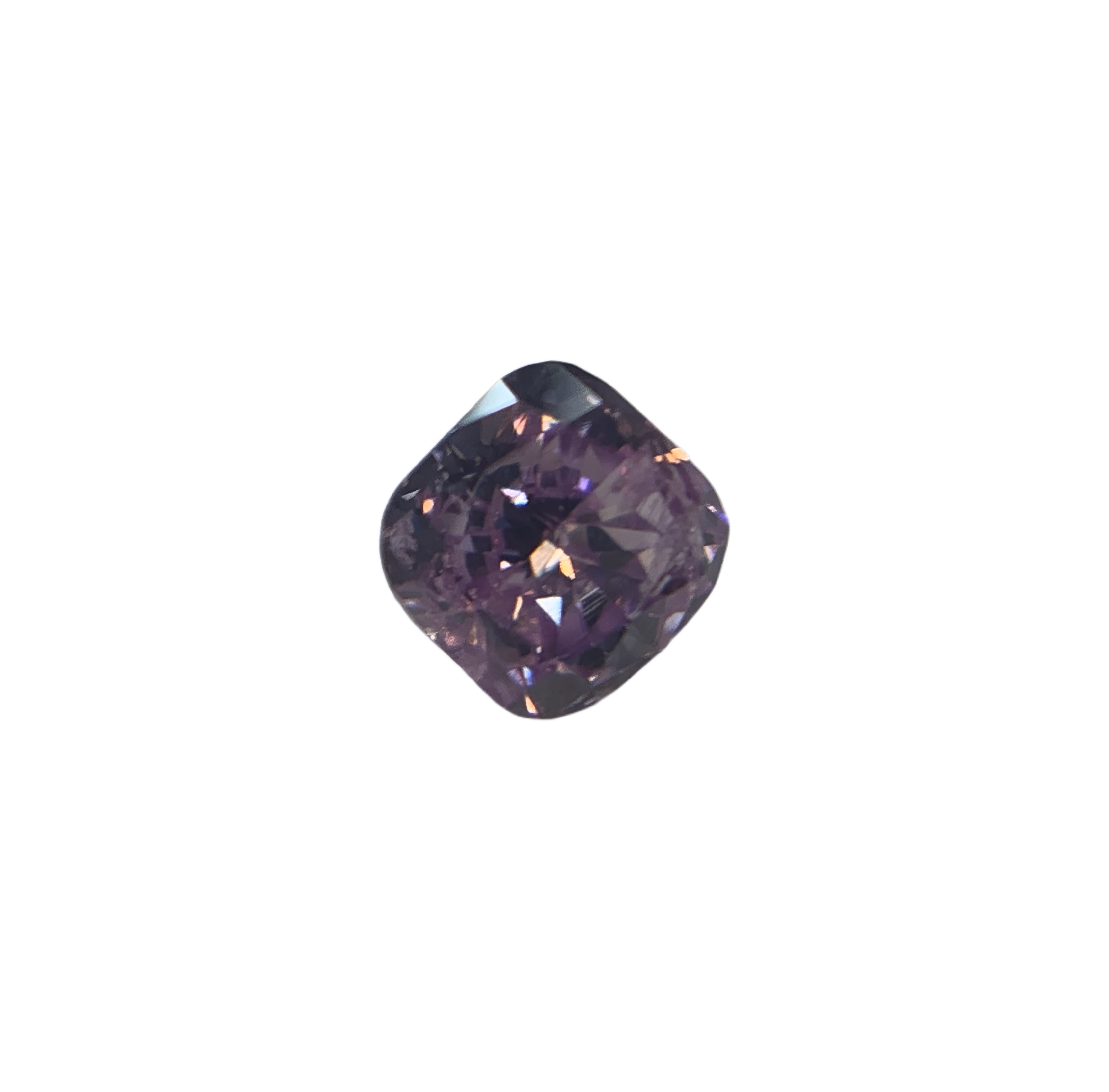 Natural 0.15 ct Fancy Intense Pink-Purple Diamond 0