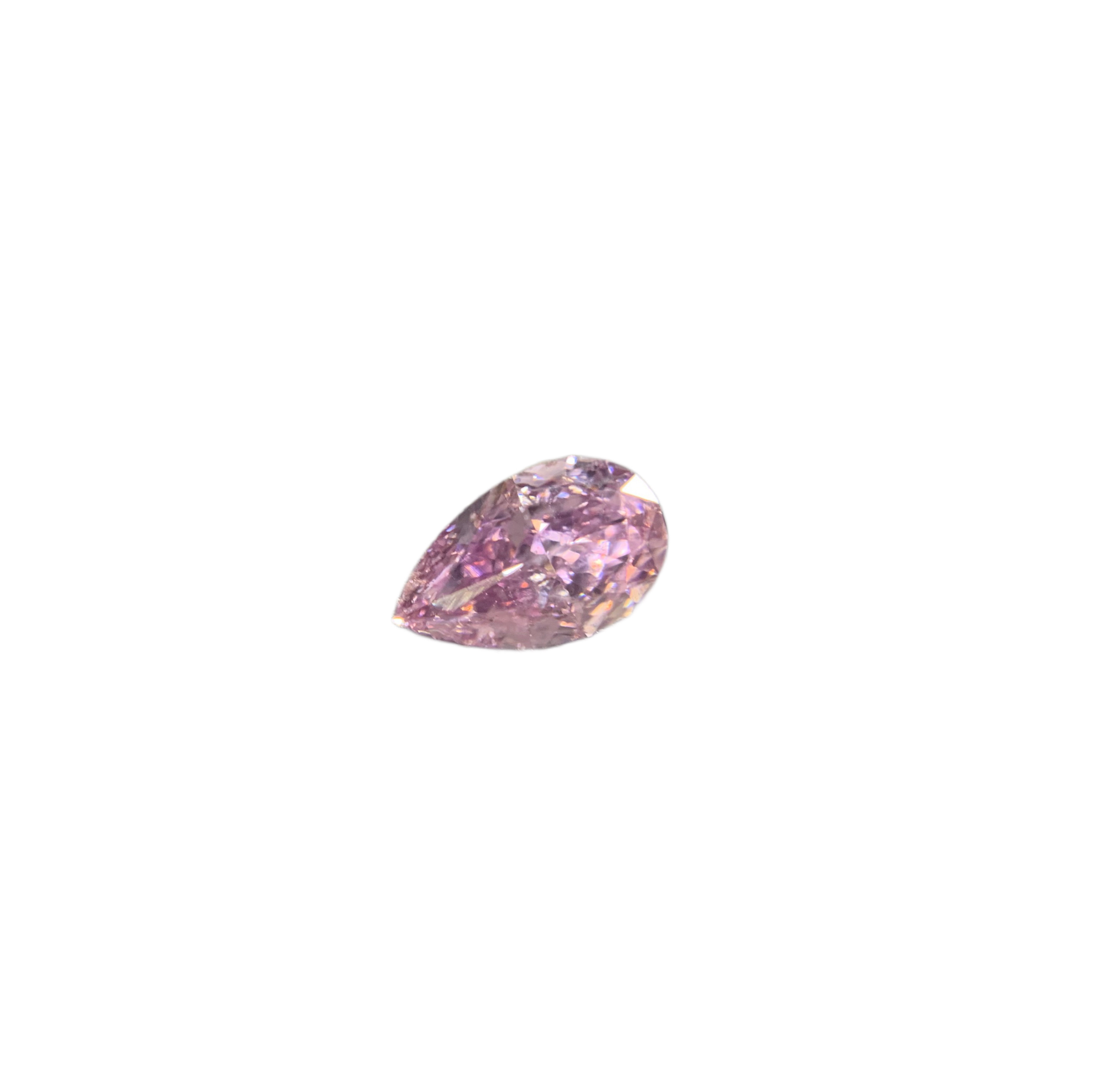 Natural 0.25 ct Fancy Intense Pink-Purple Diamond 1