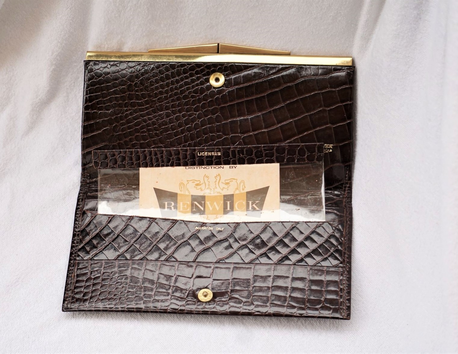 Alligator leather wallet by Renwick 1
