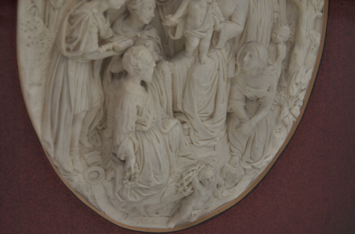 Adoration of the 3 kings, biscuit relief 6