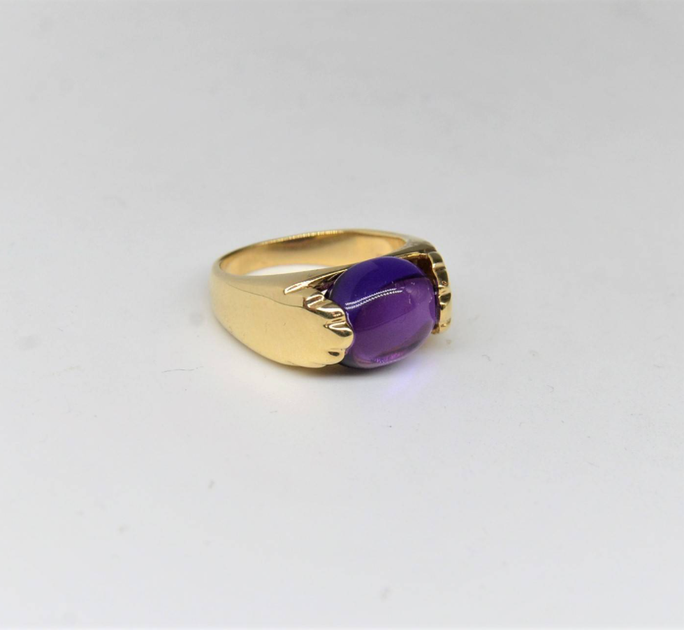 Ring with amethyst 1