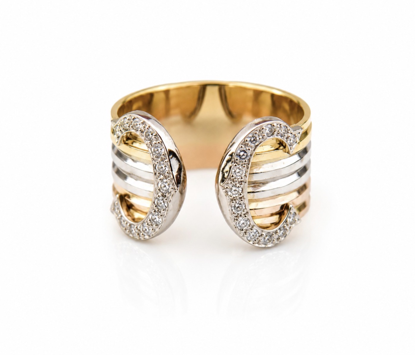 Obrączka Cartier Double C 4