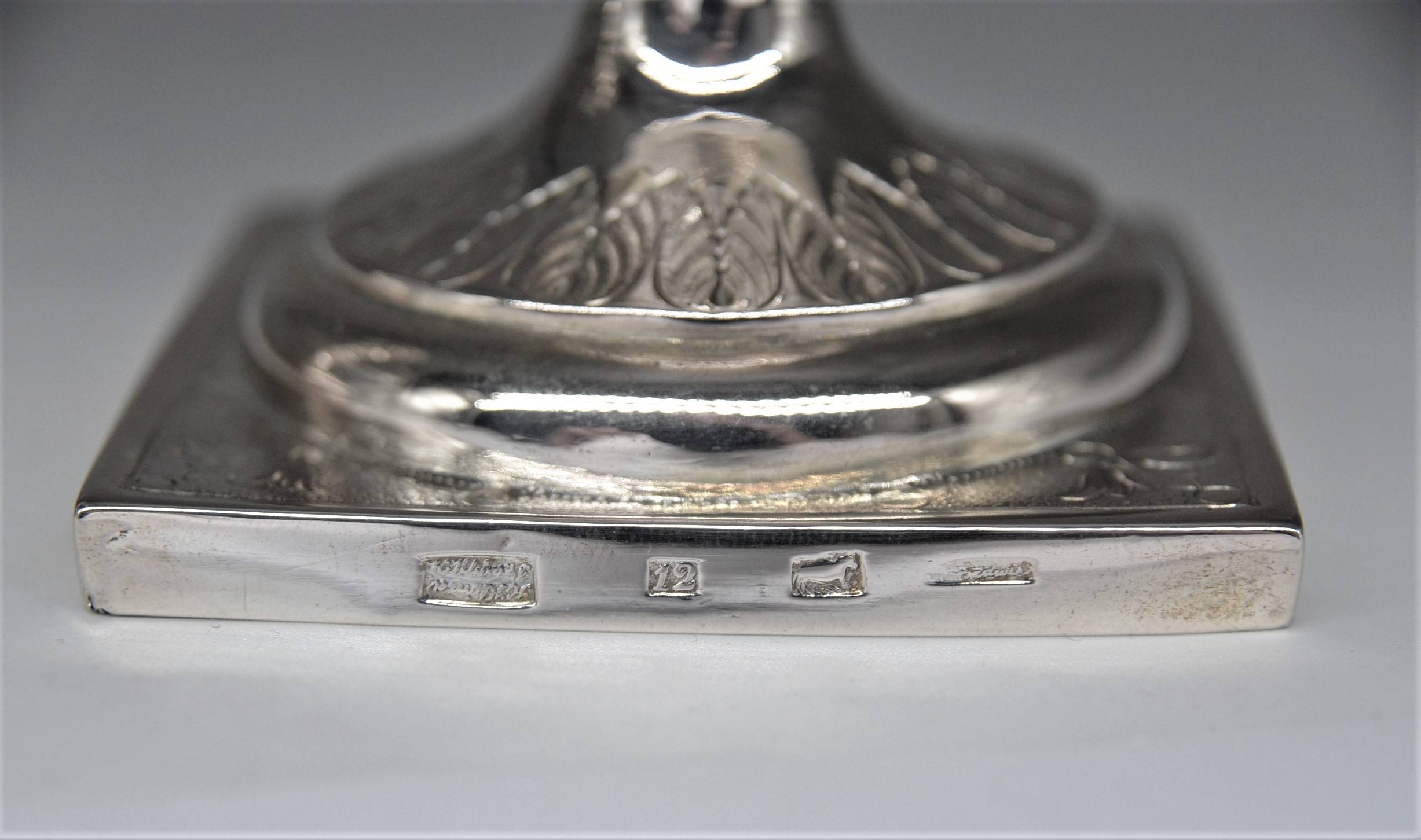 Pair of silver candlesticks 4
