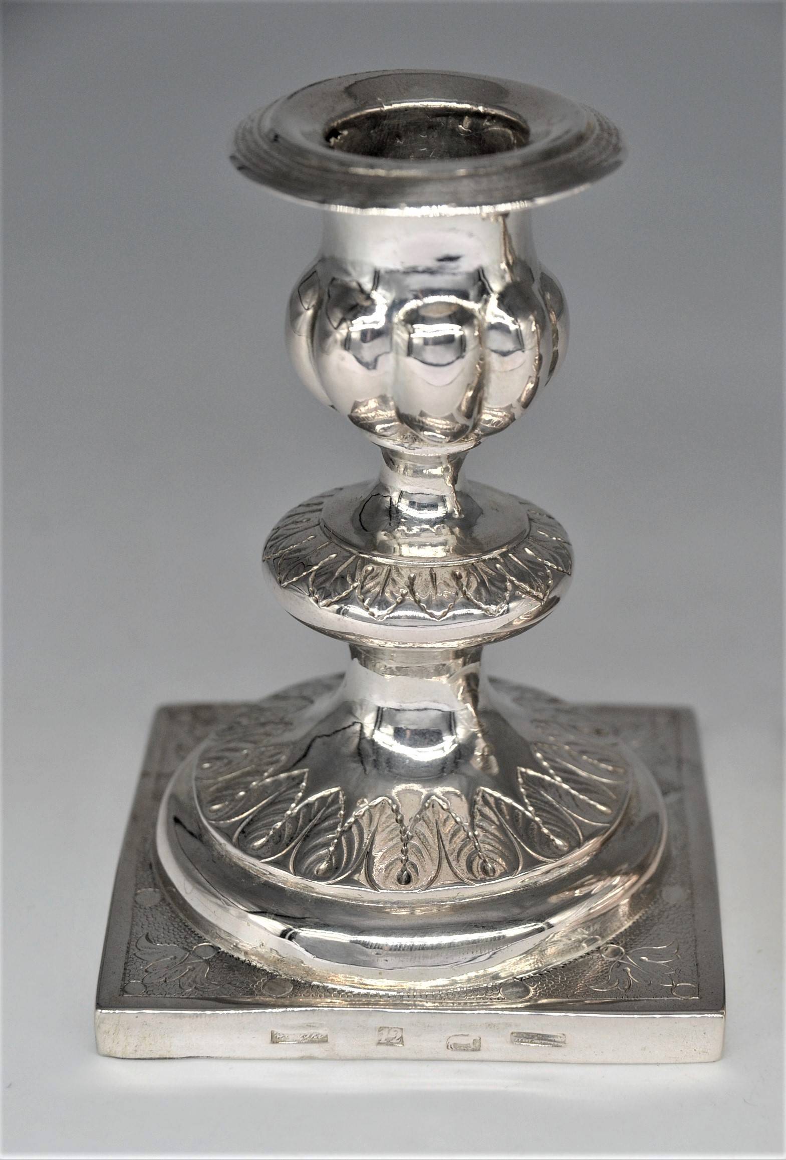 Pair of silver candlesticks 0