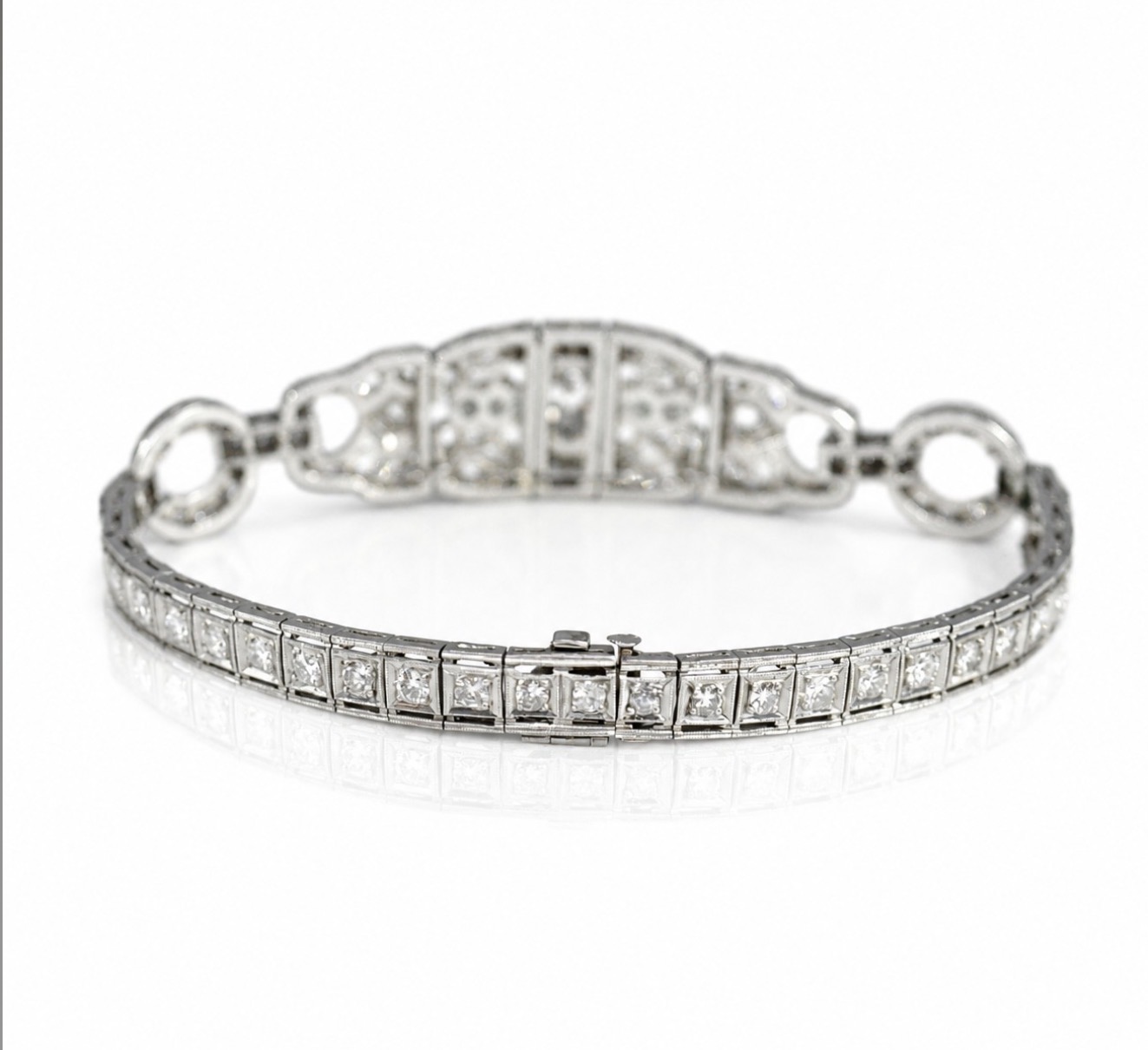 Diamentowa bransoleta w stylu Art Deco 1