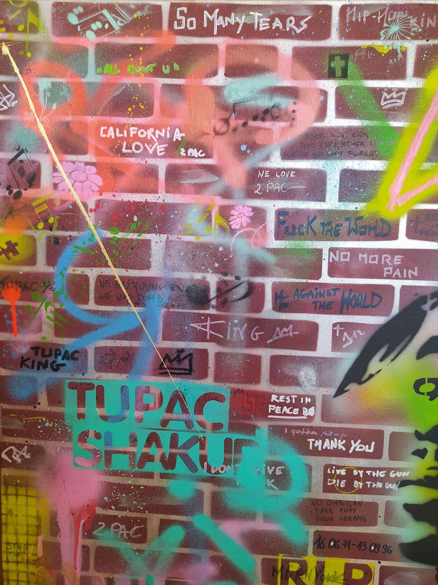 'Tupac Shakur Thug Life Mural' 1