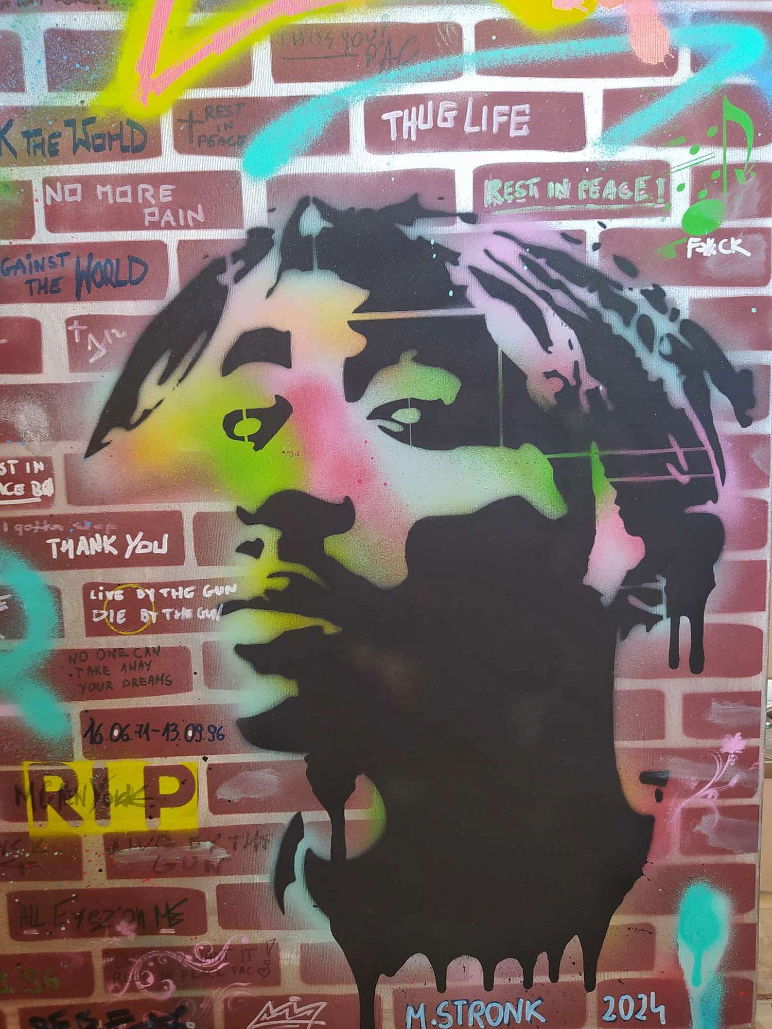 'Tupac Shakur Thug Life Mural' 3