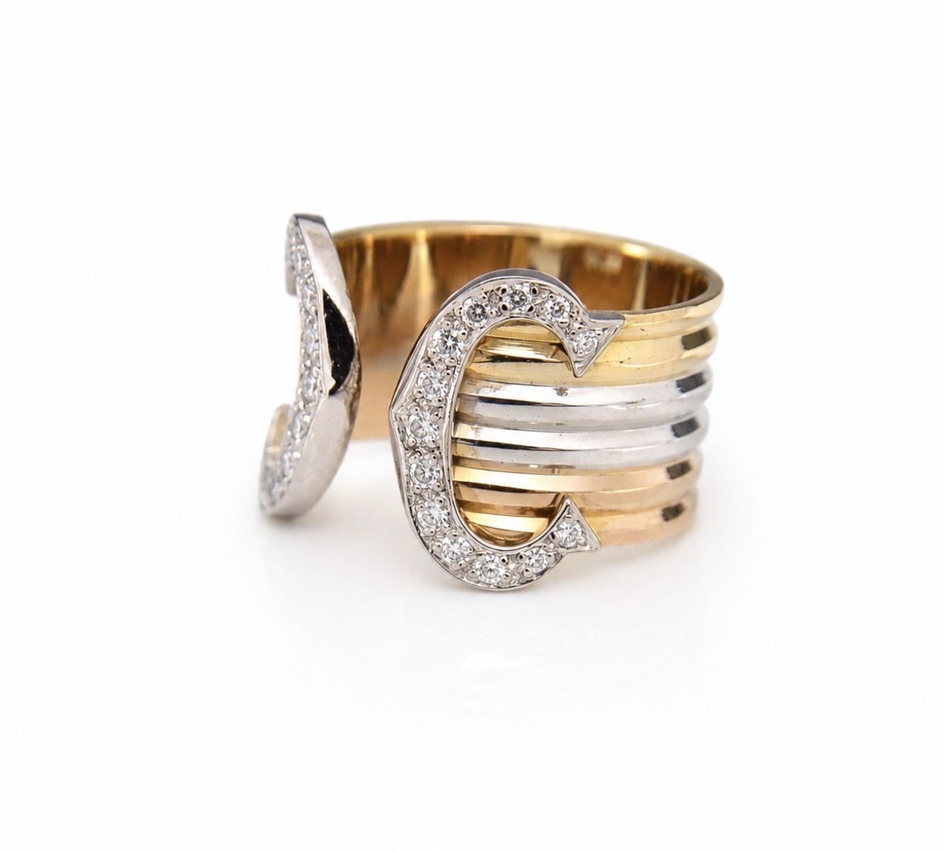 Obrączka Cartier Double C 1