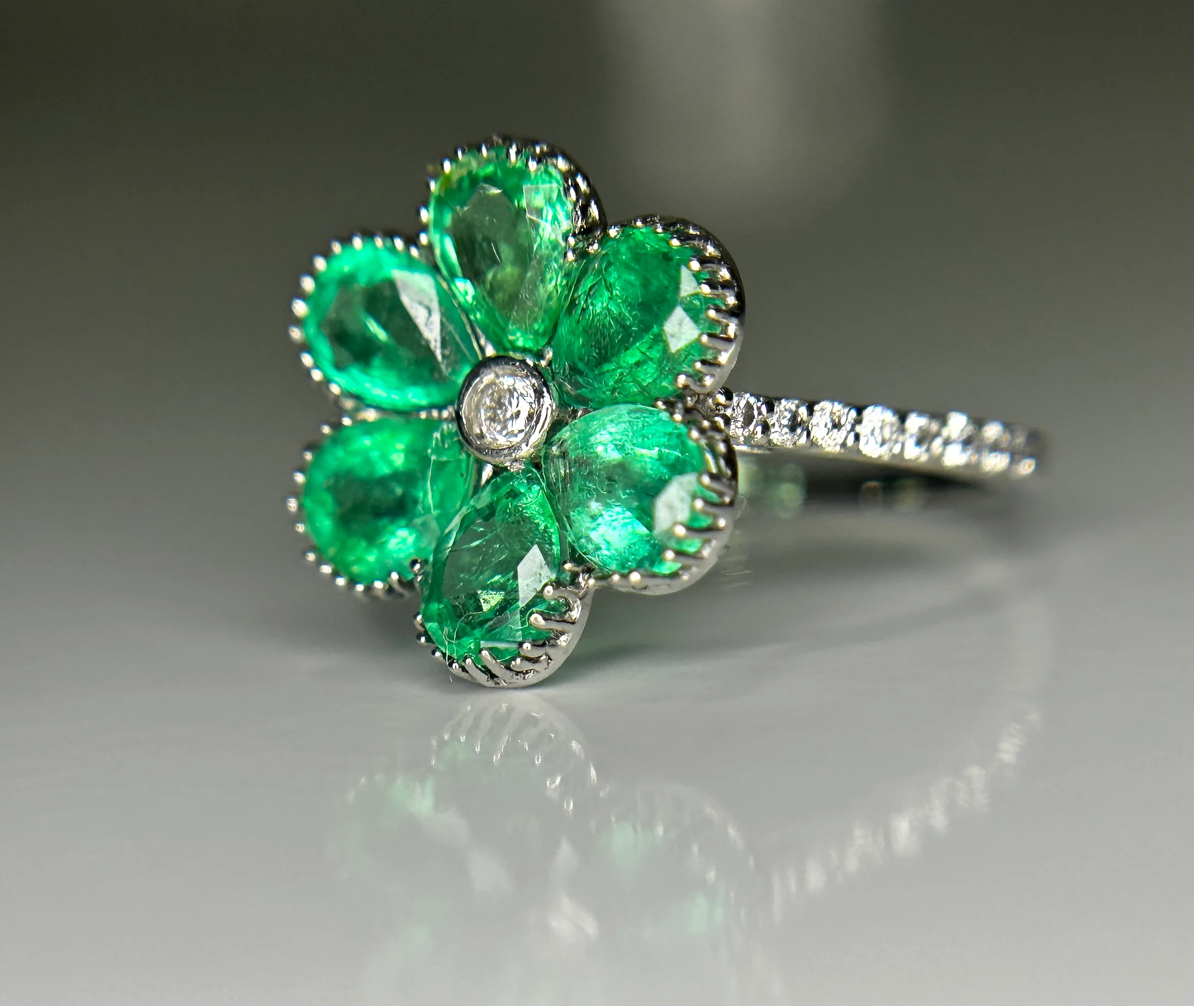 Zambian Emeralds Ring 1