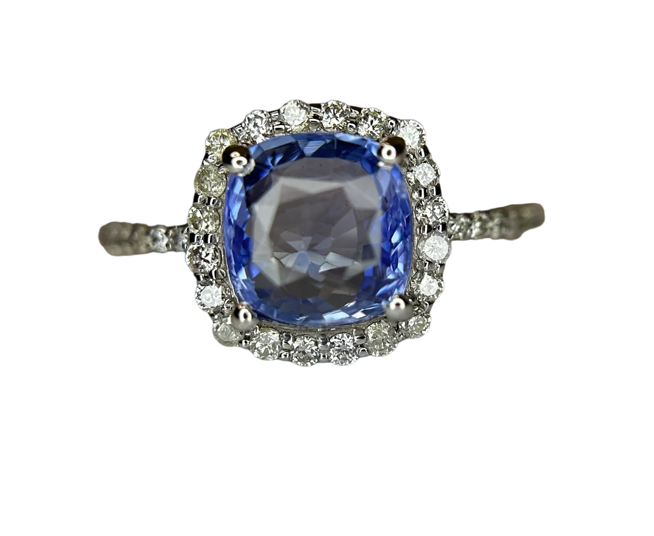 Ceylon Sapphire Ring Cornflour Blue 1