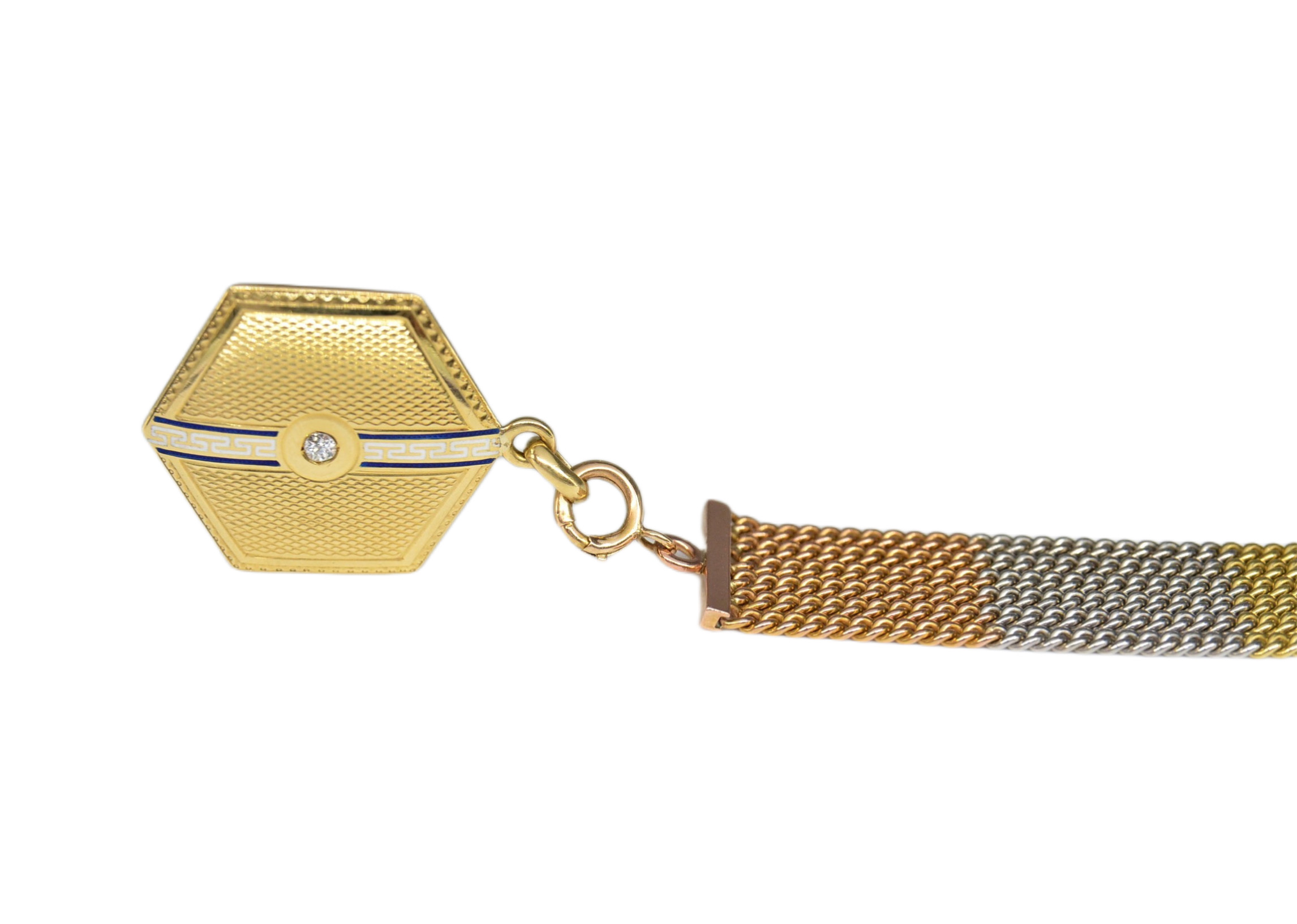 Dewizka art déco do zegarka kieszonkowego 1