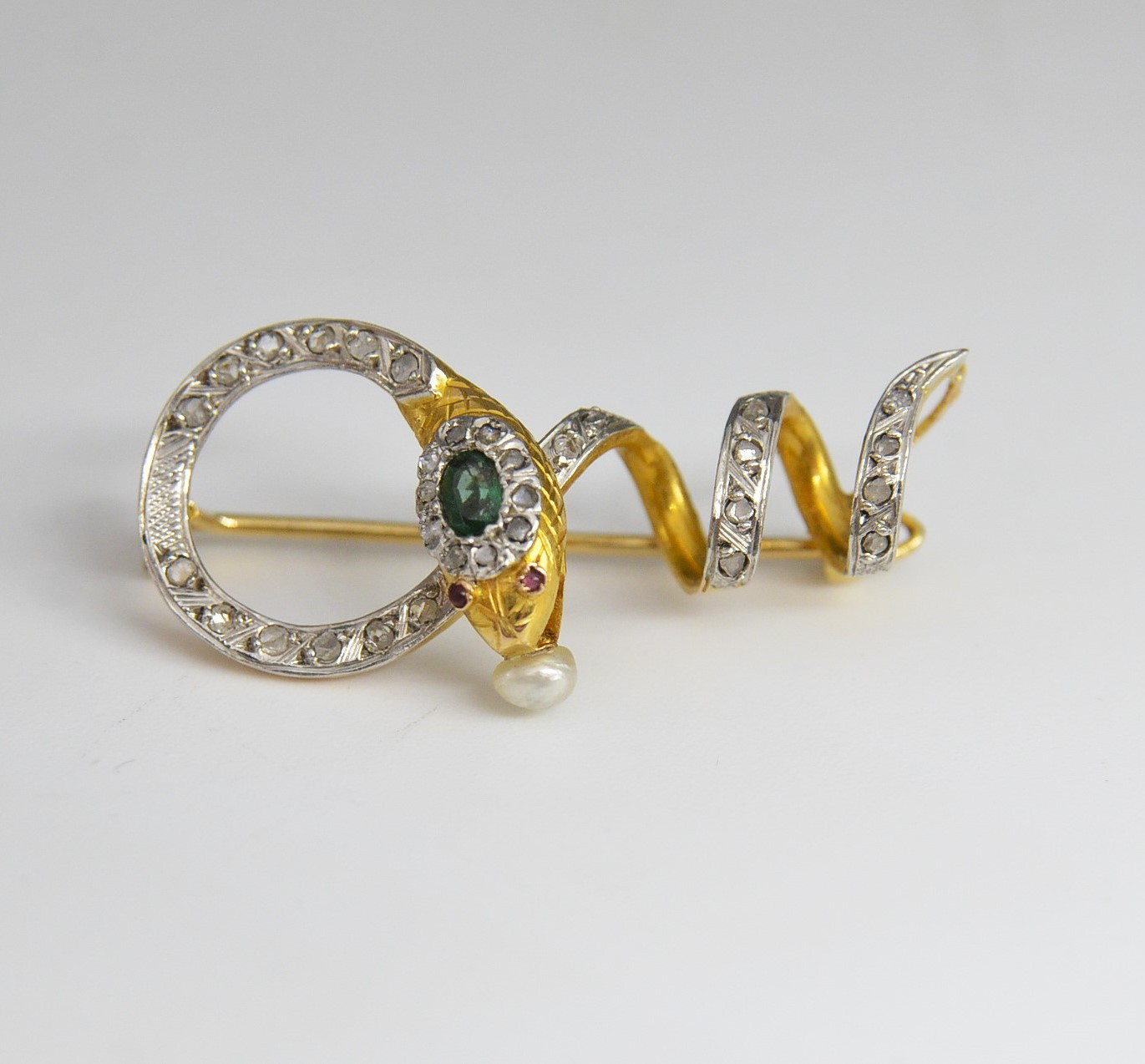 Brooch with Aesculapian Snake