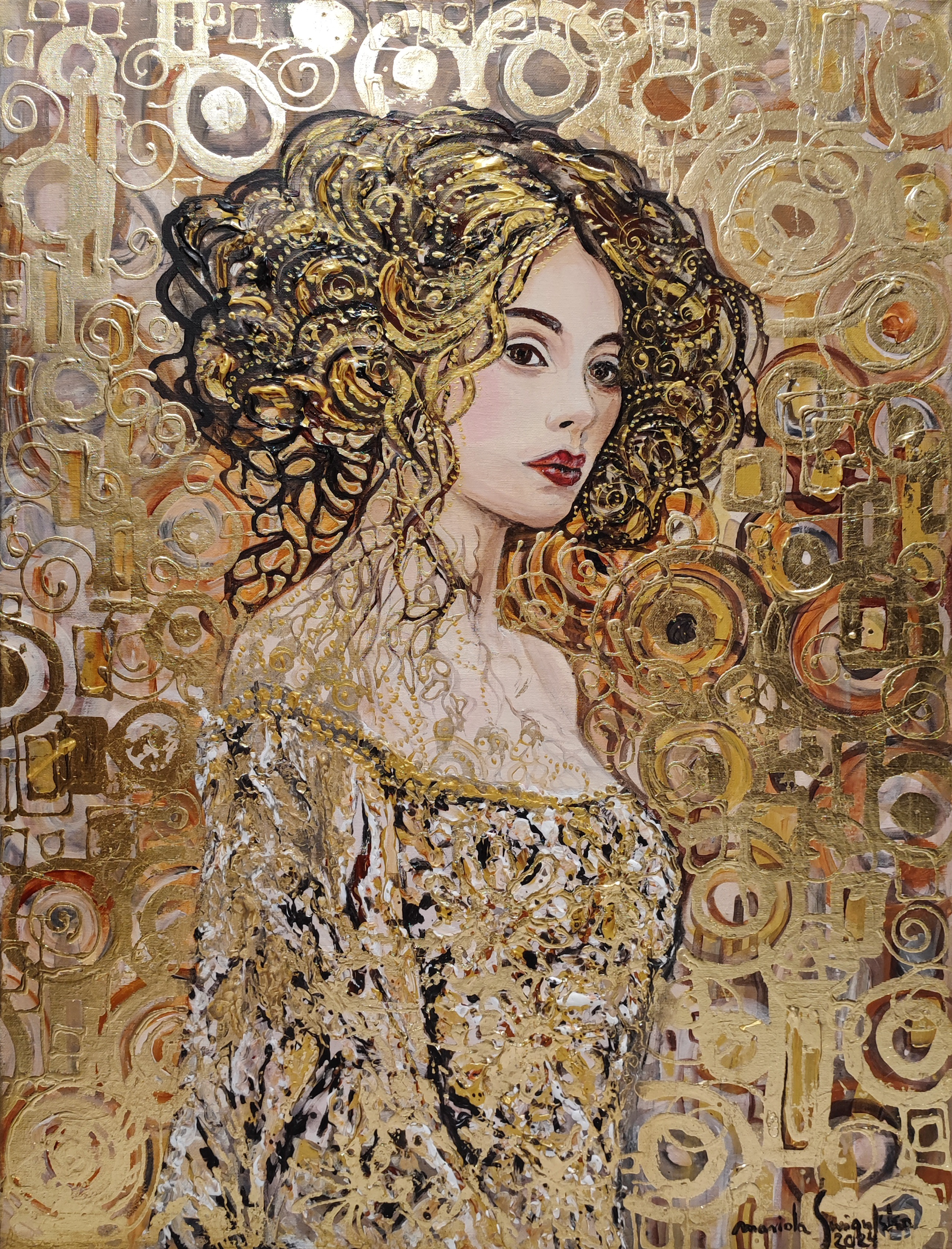 'Golden allure' from the series 'Klimt's Ladies'