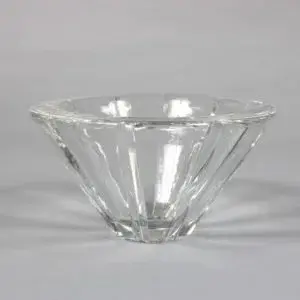 Glass salad bowl