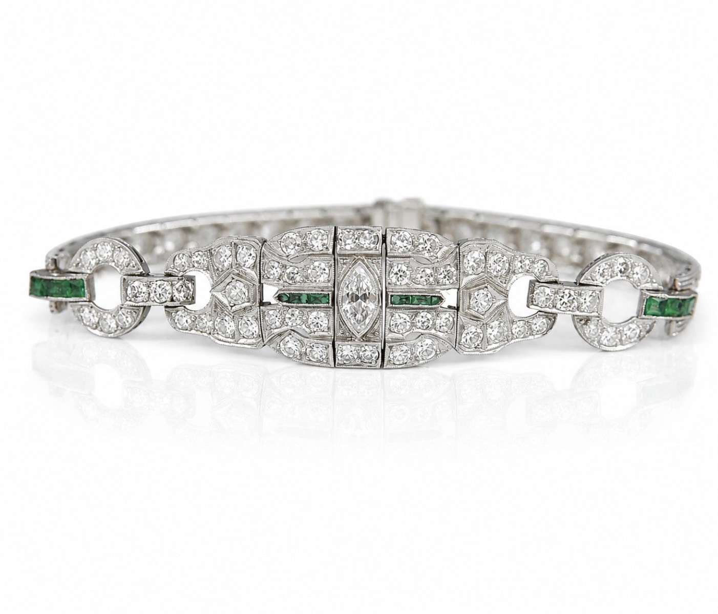 Diamentowa bransoleta w stylu Art Deco