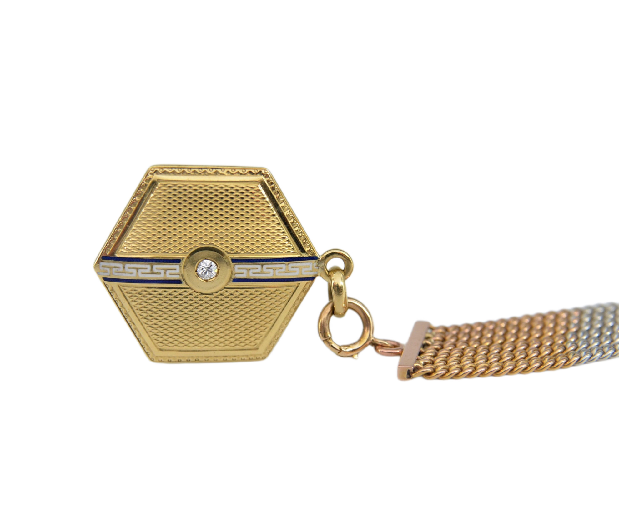 Dewizka art déco do zegarka kieszonkowego