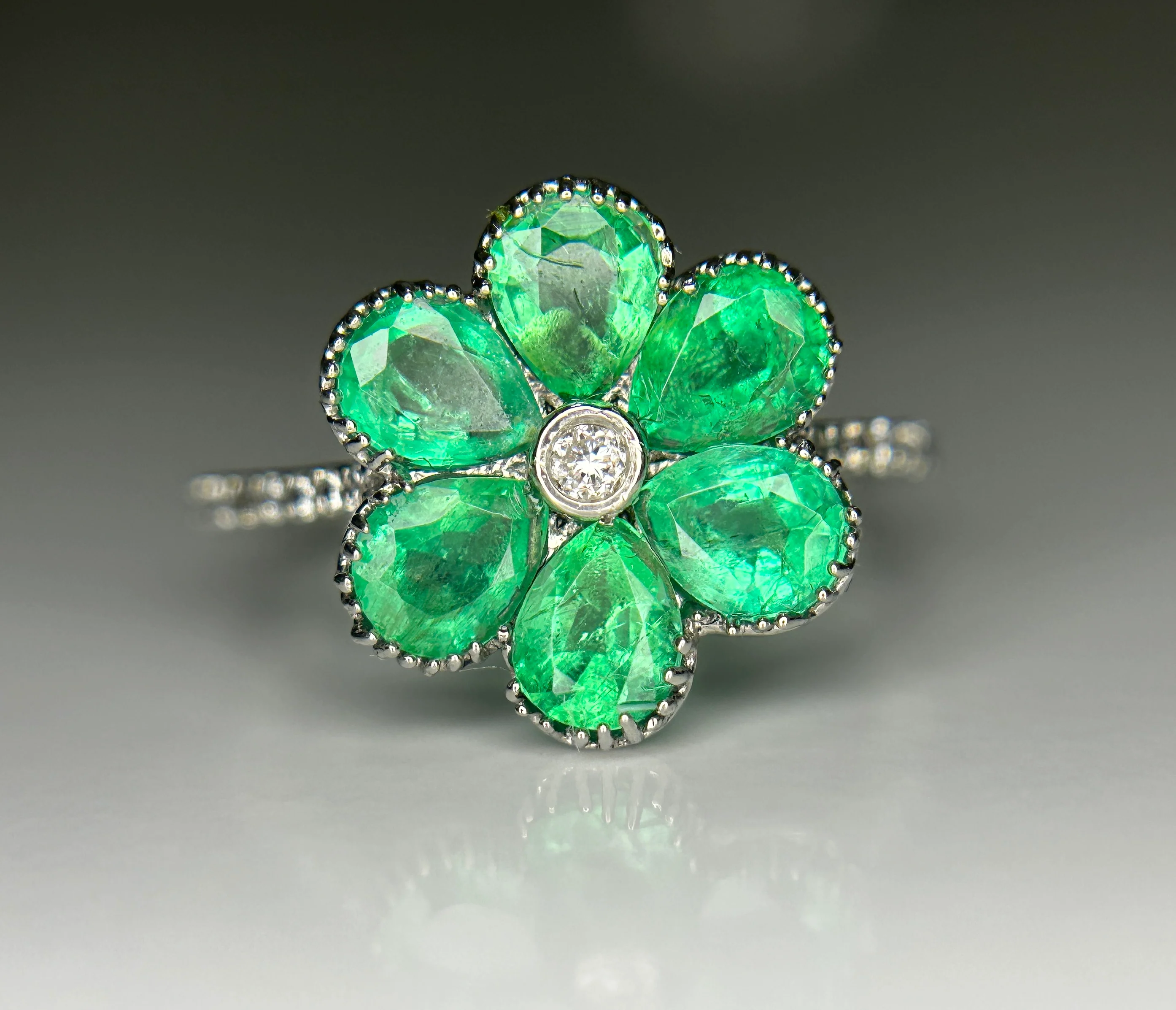 Zambian Emeralds Ring