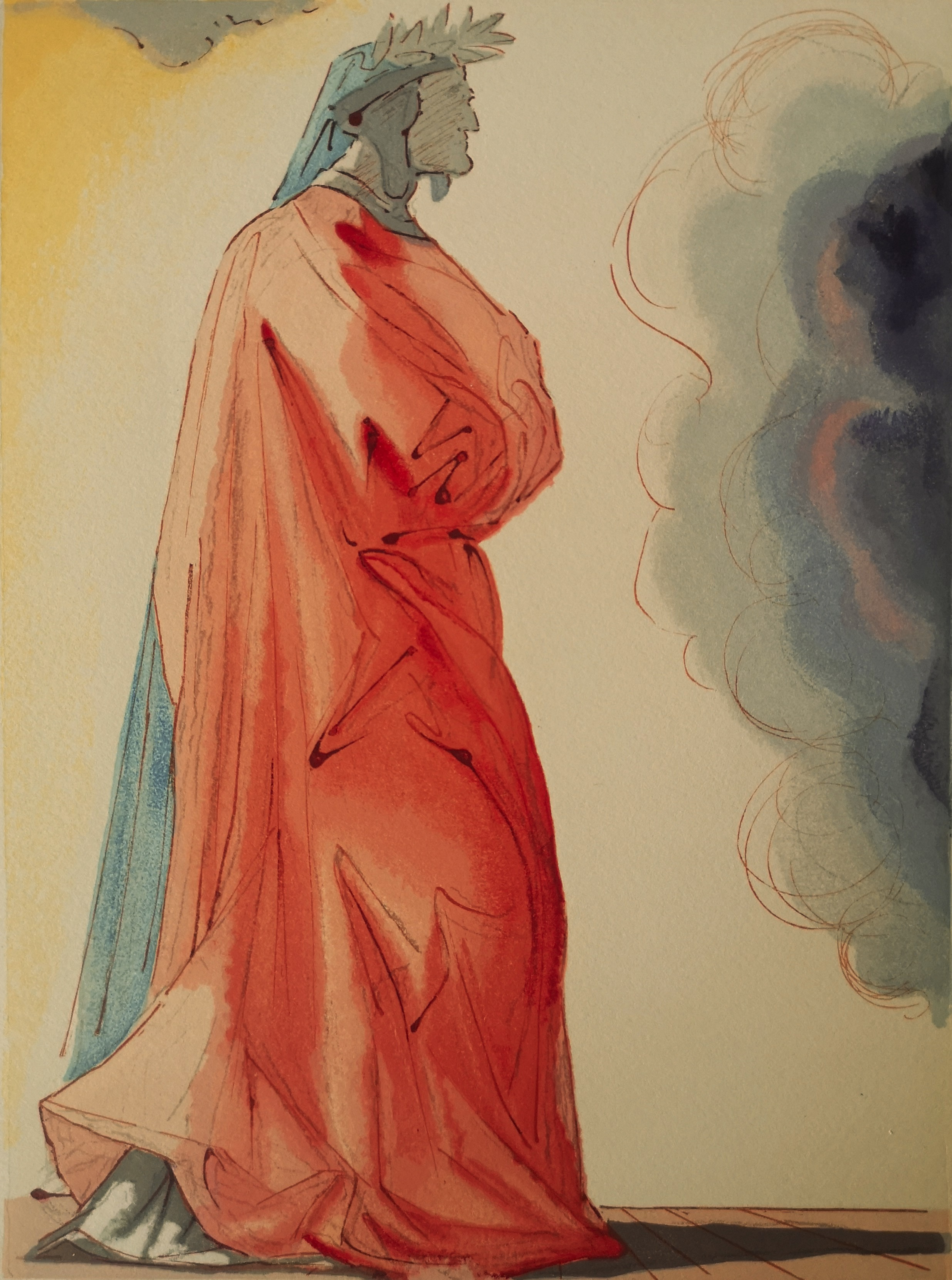 Ilustracja do ”Boskiej Komedii” Dantego – Dante (Raj: Pieśń 1)