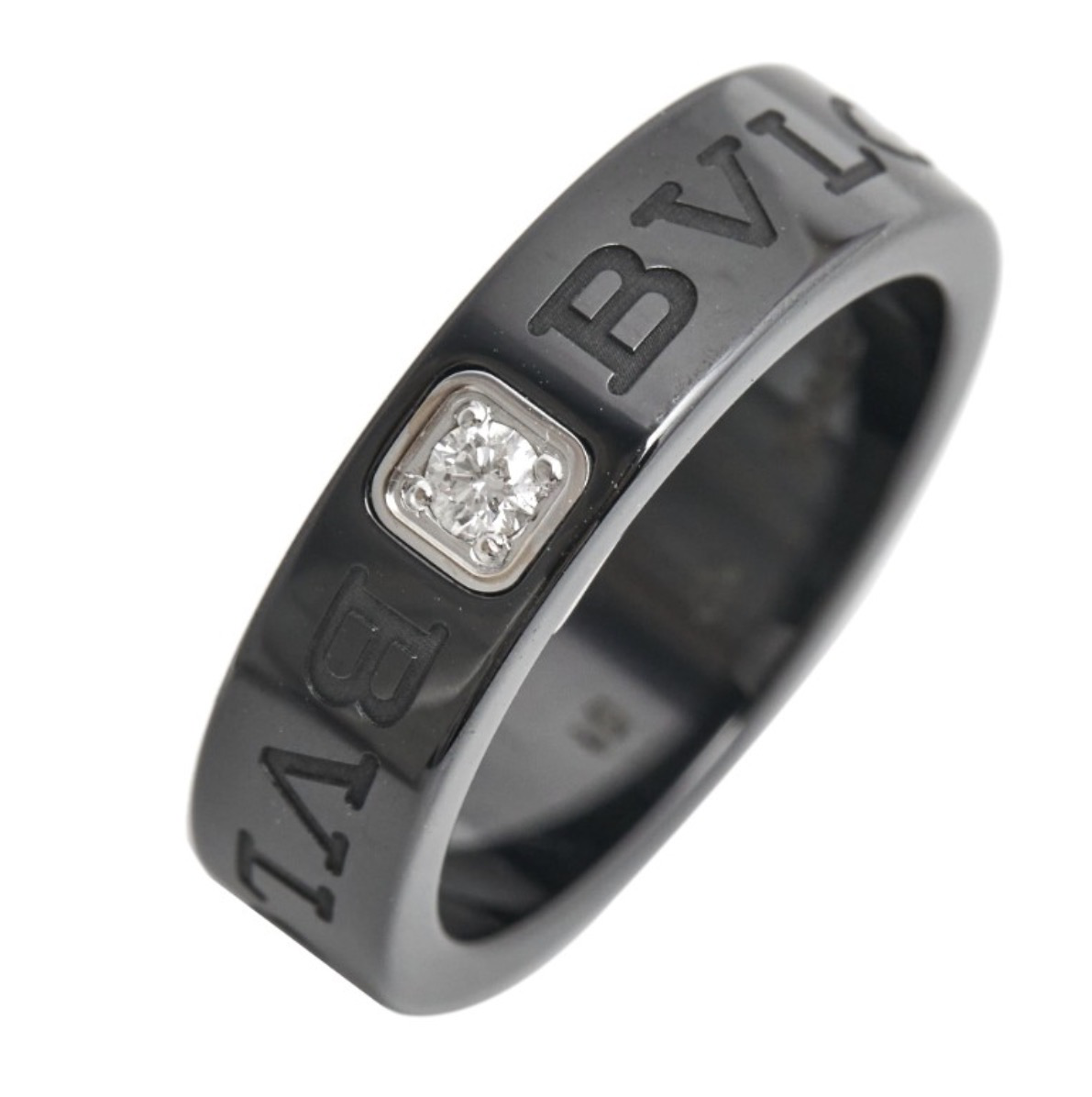 BVLGARI Double Logo diamond ring