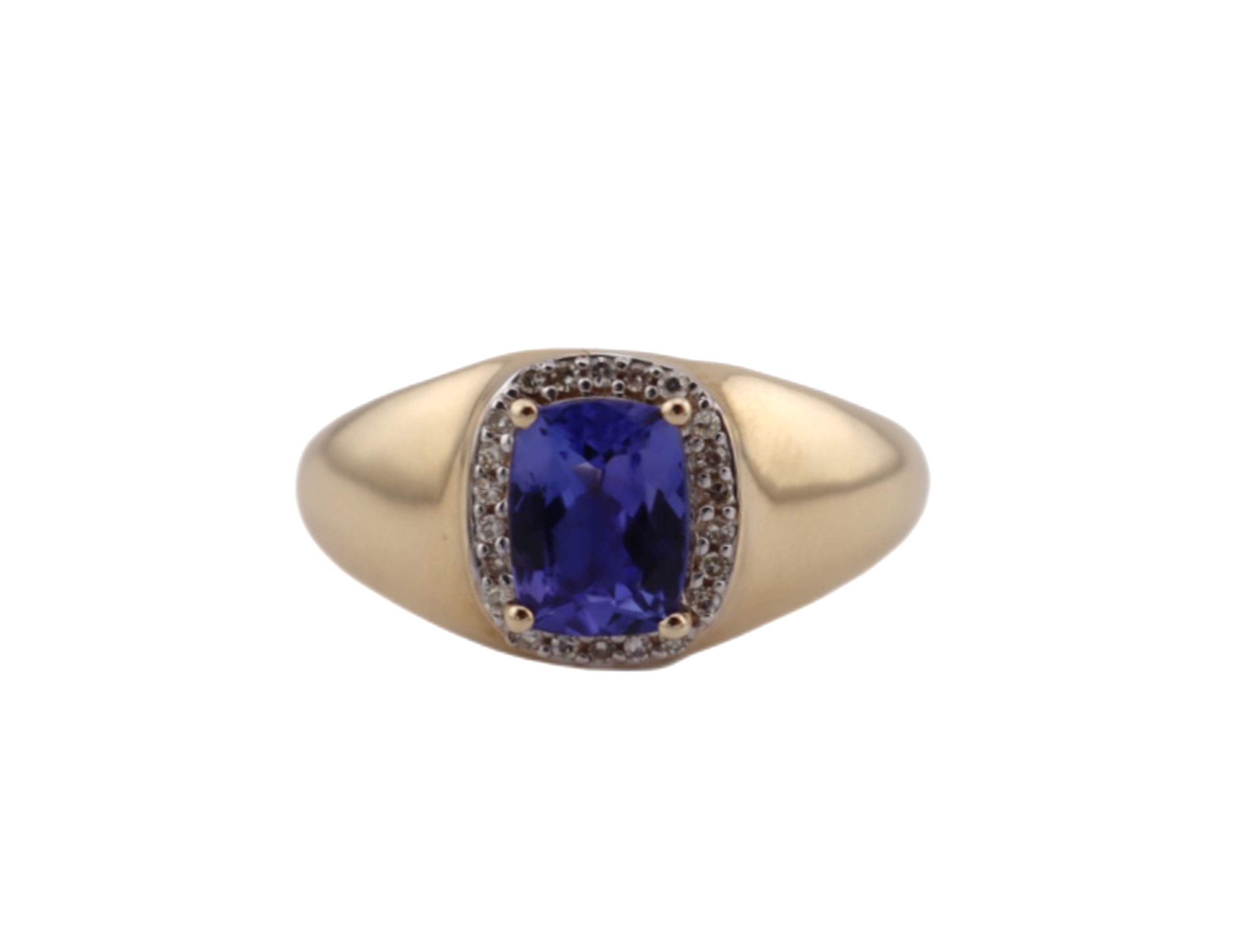 Tanzanite and diamonds ring