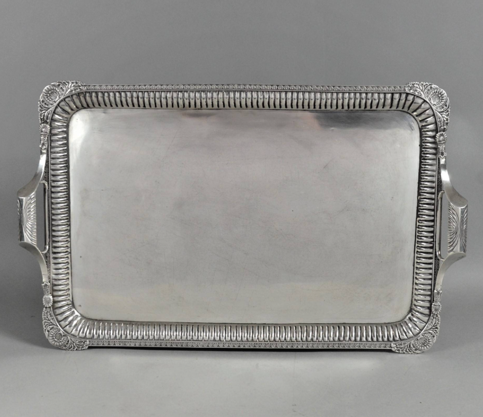 Silver tray