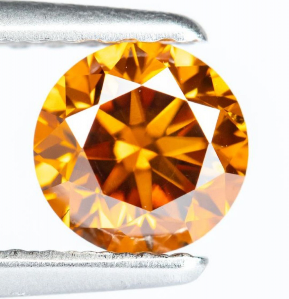 Diament 0,54 ct Fancy Deep Orange