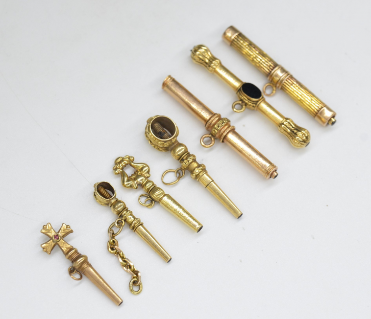 Seven golden watch keys, France