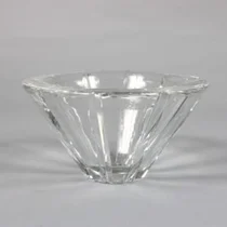 Glass salad bowl