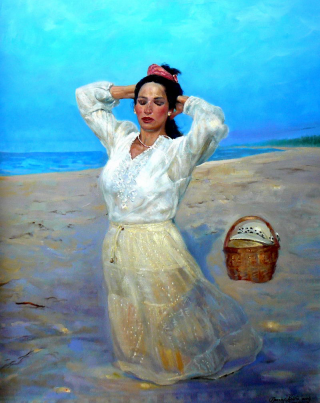 "Kobieta na plaży"