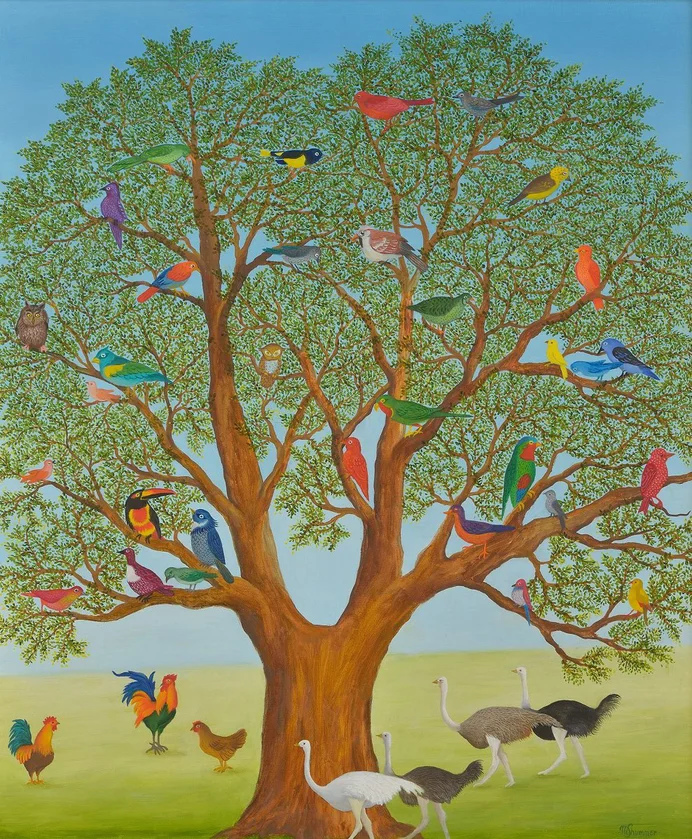 Ptaki na drzewie