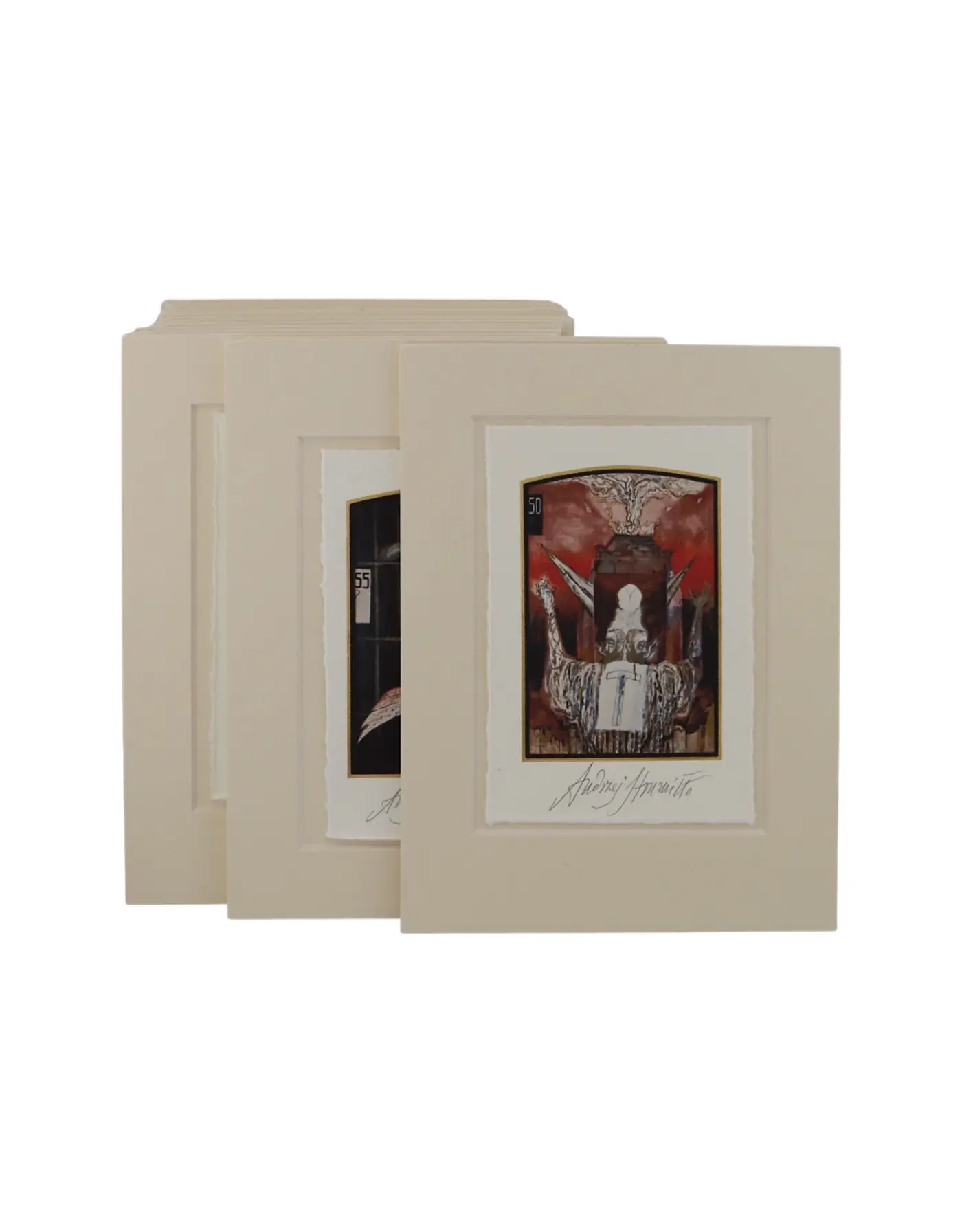 Set of 20 replicas of paintings from the series 'Psalms'