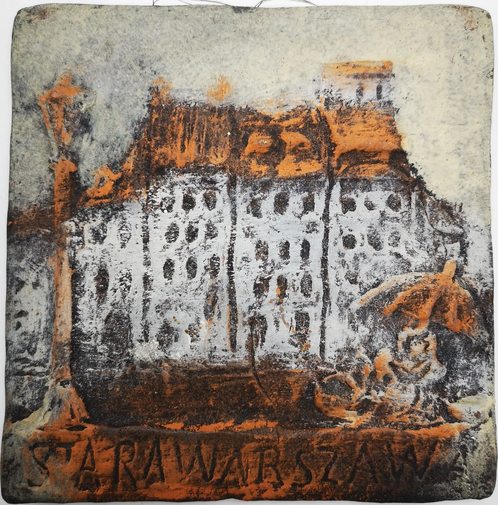 Ceramic plaque - Warsaw