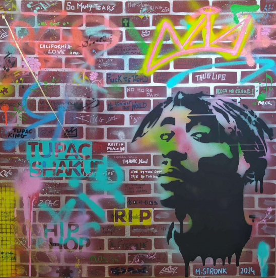 'Tupac Shakur Thug Life Mural'