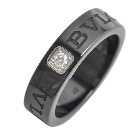 BVLGARI Double Logo diamond ring